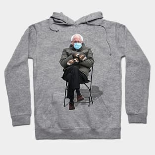 Bernie Sanders Inauguration Mittens Meme Can't Even Hoodie